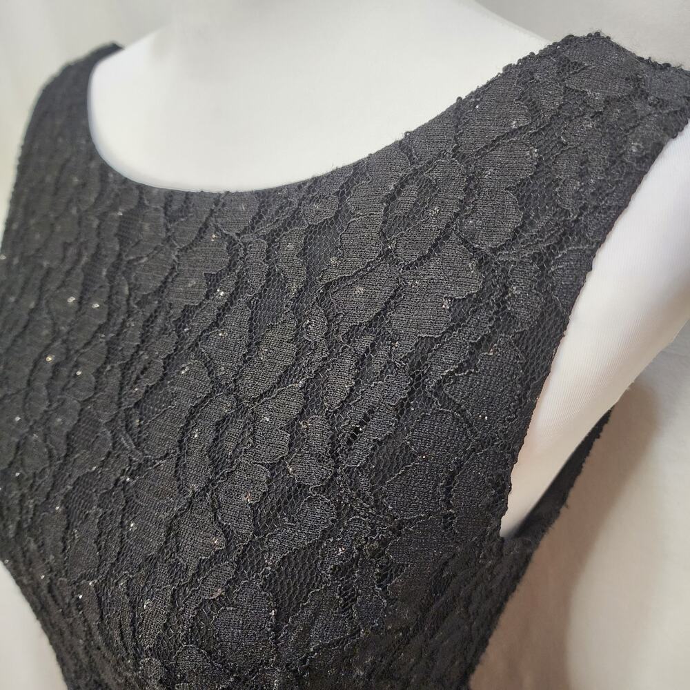 NWT Speechless Black Sleeveless Sequin Lace Cocktail Dress, Juniors, Size 9